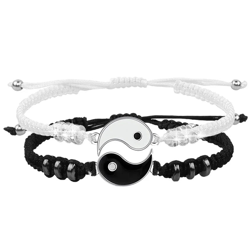 Pulseiras para dois yin yang