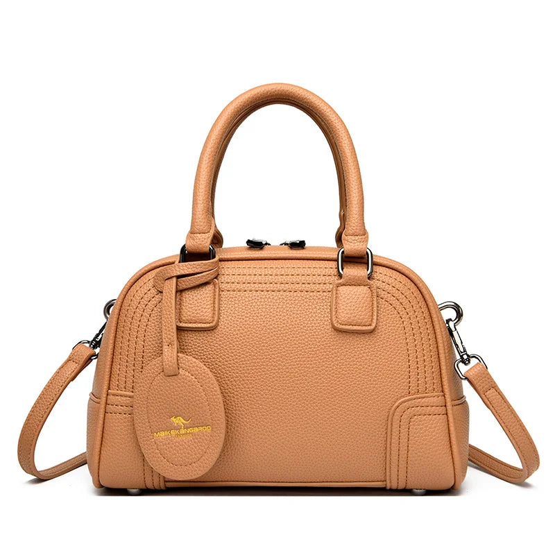 Novas bolsas femininas de couro de luxo, bolsa de ombro grande com capacidade, bolsa mensageiro, moda feminina, bolsa tote casual de alta qualidade 2024