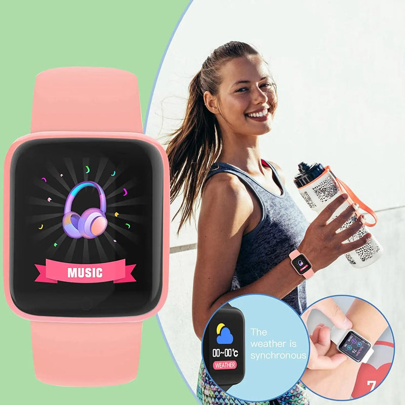 Relógio Inteligente Multifuncional Homens Mulheres Bluetooth Conectado Telefone Música Fitness Esportes Pulseira Monitor de Sono